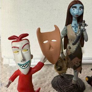 nightmare before christmas lot- of toys Sally and Jock